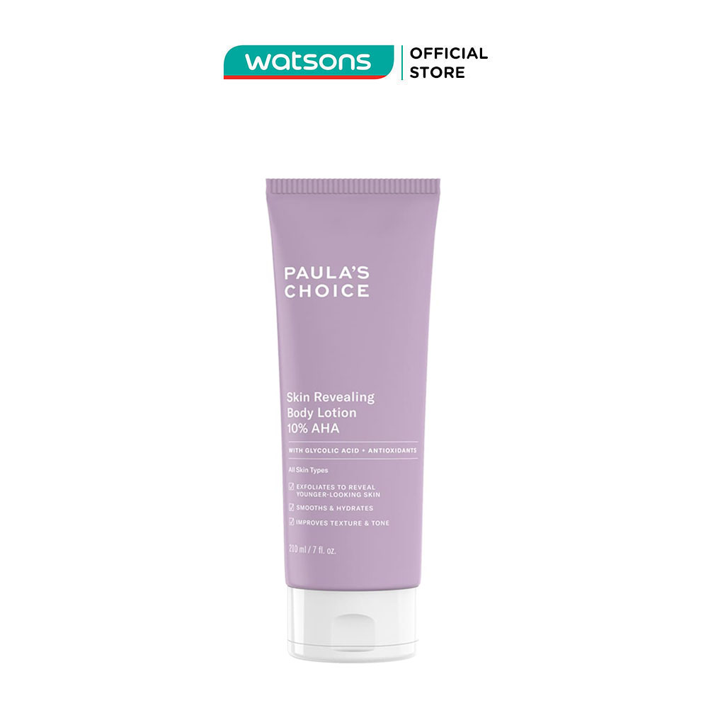  Kem Dưỡng Thể Paula's Choice Skin Revealing Body Lotion 10% AHA Tẩy Tế Bào Dịu Nhẹ 210ml 