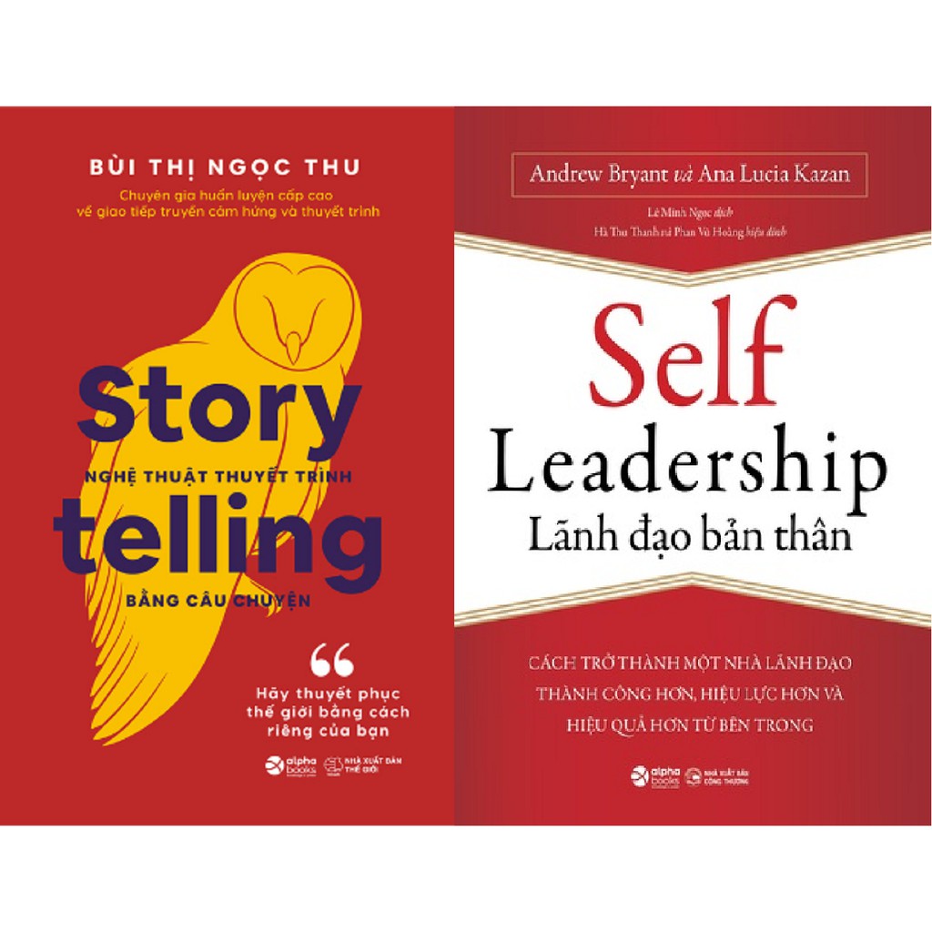 nguyetlinhbook Sách - Combo Kỹ Năng Về Lãnh Đạo Bản Thân + Nghệ Thuật Thuyết Trình Bằng Câu Chuyện (nguyetlinhbook).