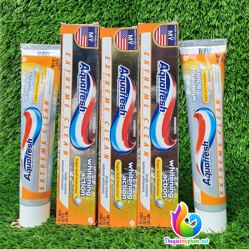 Combo 2 Kem Đánh Răng Aquafresh Extreme Clean Whitening Action 158.7g