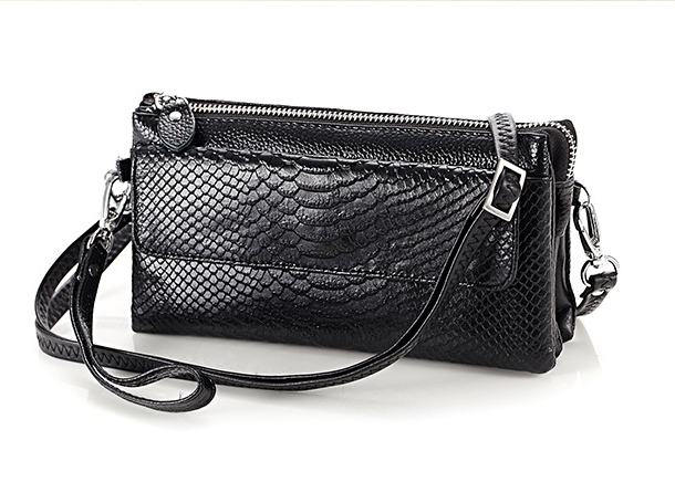 Túi / ví đeo chéo da thật nhiều ngăn cho nữ đựng điện thoại, thẻ, tiền,.. thời trang châu Âu