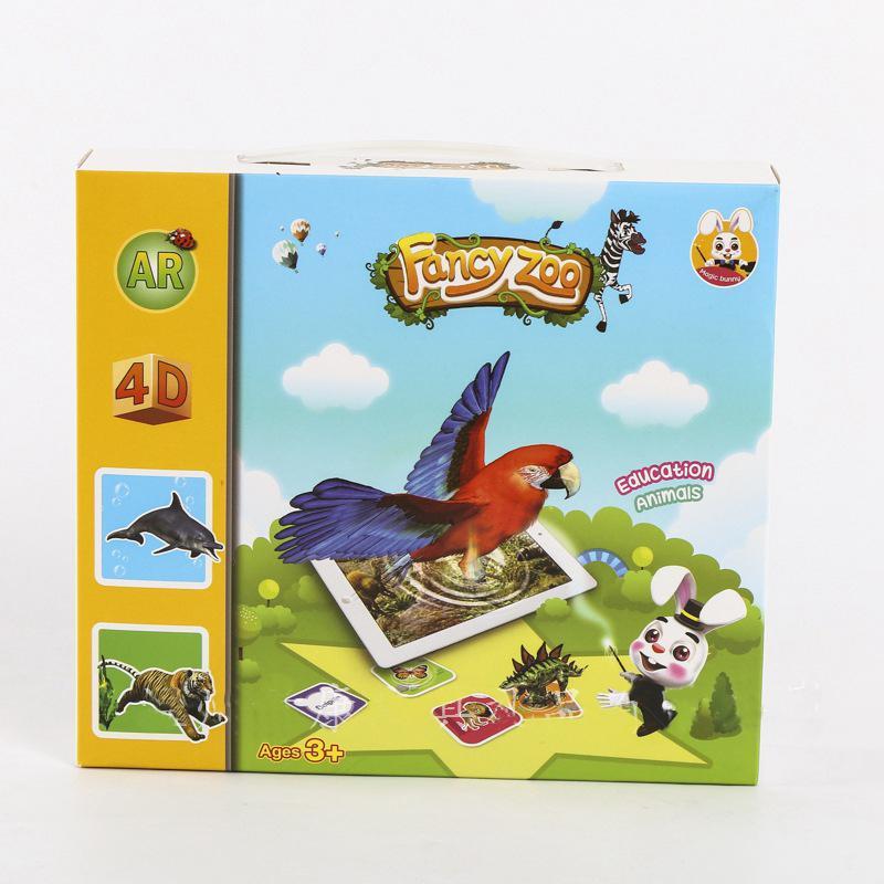 Bộ thẻ hình ảnh animal 4D hình con vật - Neobear Pocket Zoo – Thẻ 4D vườn thú ảo