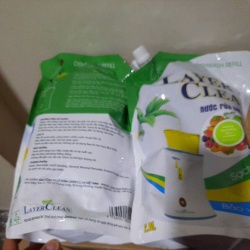 [Nhập RS0822 giảm 30k cho đơn 99k]Nước rửa chén bát hữu cơ LayerClean hương quế 5l - 4