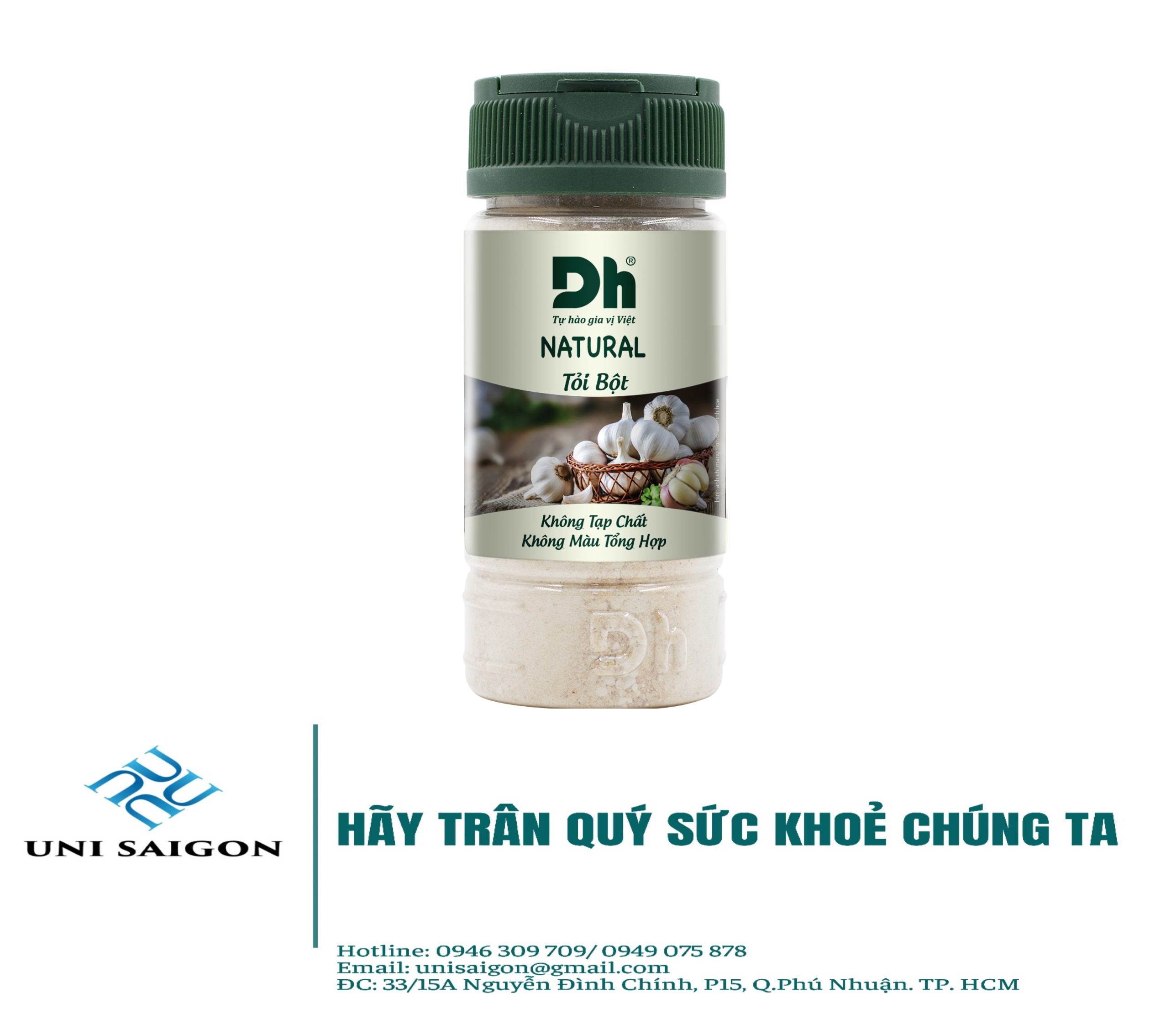 Hũ Natural Tỏi bột - Thương hiệu DH Foods