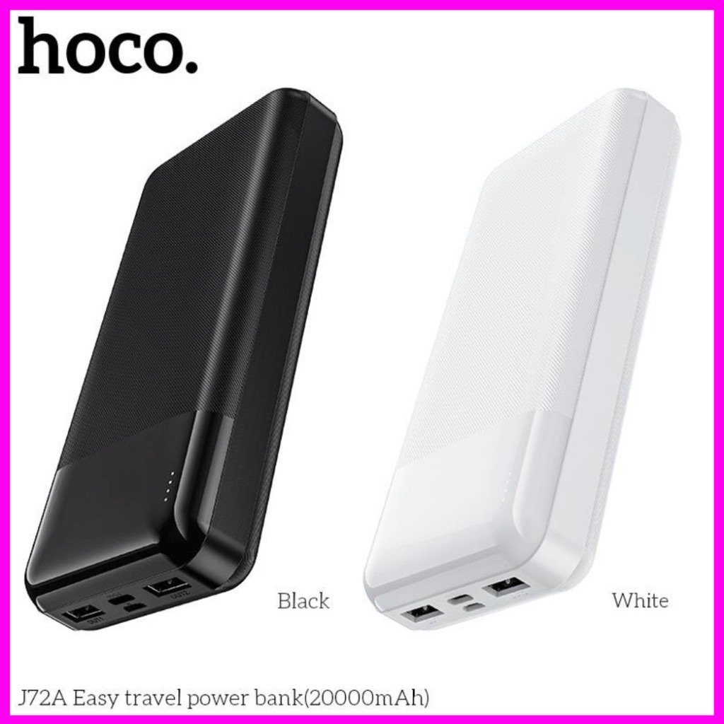Sạc dự phòng hoco j72a easy travel 20000mah 2 cổng input/output.