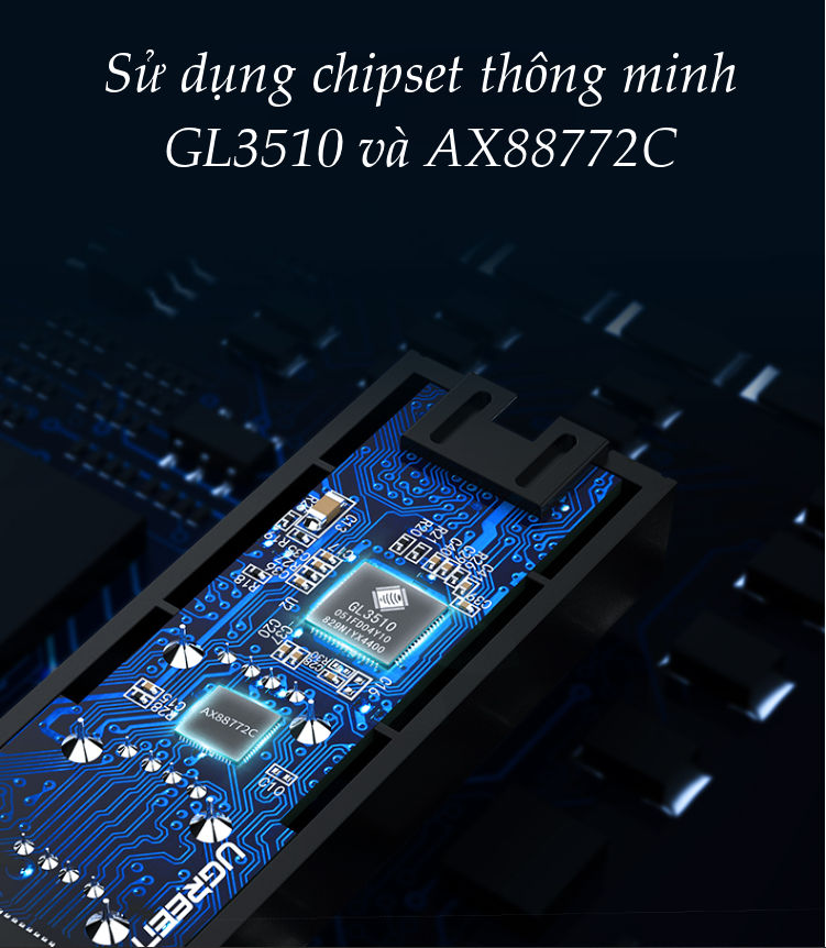 Bộ chia 3 cổng USB 2.0 kèm cổng mạng Ethernet 10/100Mbps dài 20cm Ugreen CR129 Bộ chia 3 cổng USB 2.0 kèm cổng mạng Ethernet 10/100Mbps dài 20cm Ugreen CR129