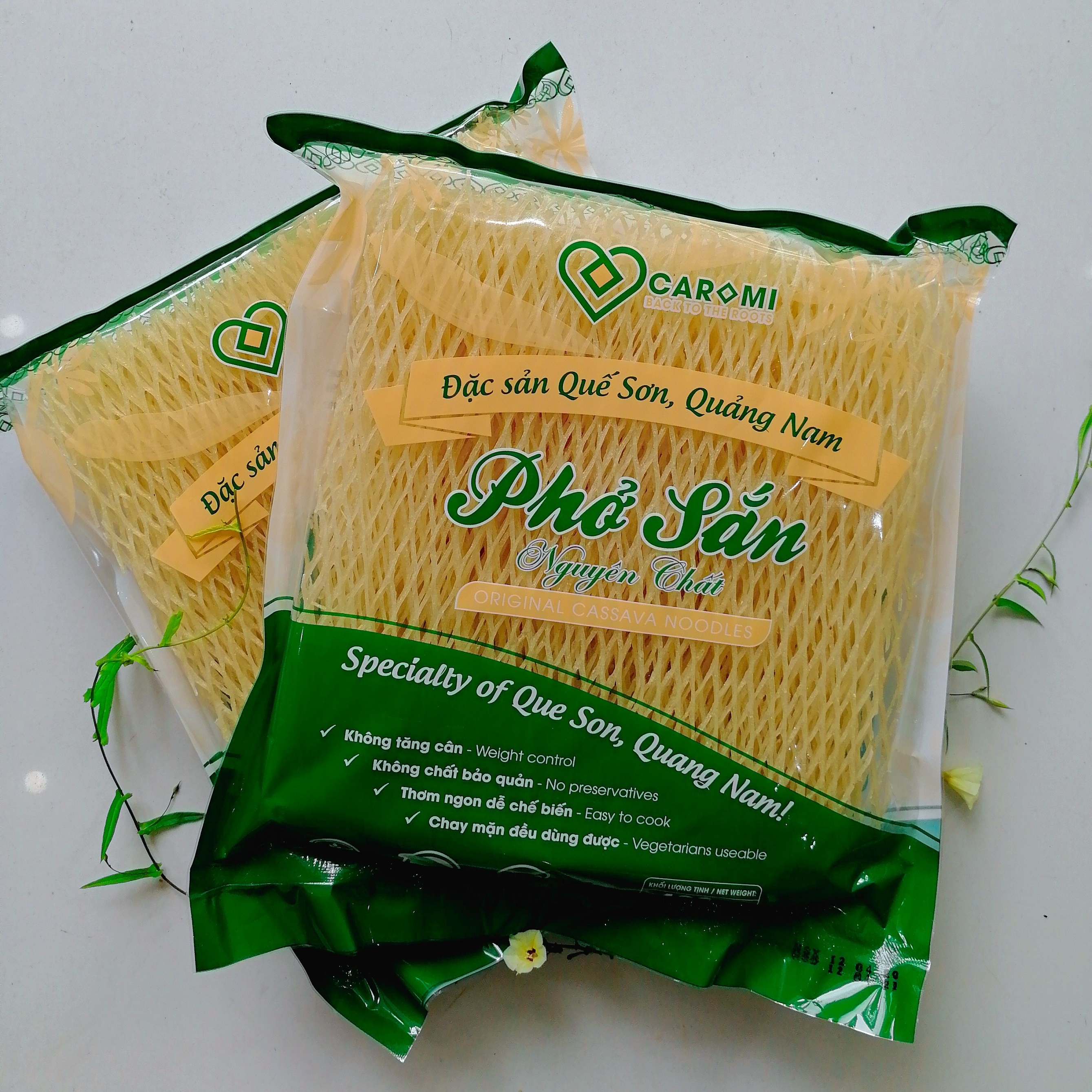 [HOT - FREESHIP] 2kg Phở sắn Nguyên chất - Đặc sản xứ Quảng - Thương hiệu Caromi - Thực phẩm sạch, tốt cho người tiểu đường