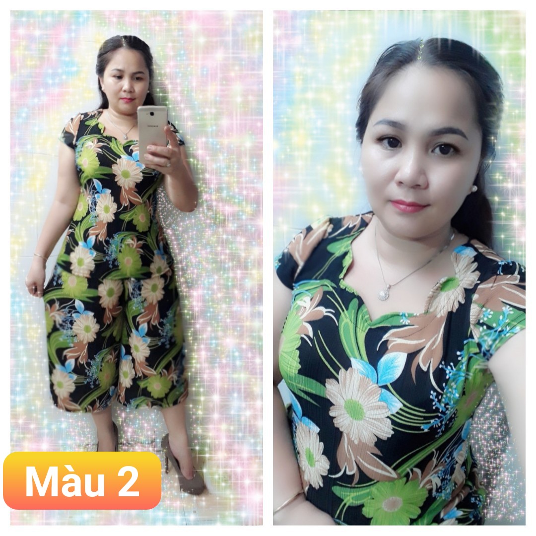 ĐỒ BỘ TRUNG NIÊN ỐNG RỘNG QUẦN LỬNG SIZE 6 DƯỚI 75KG.TN03