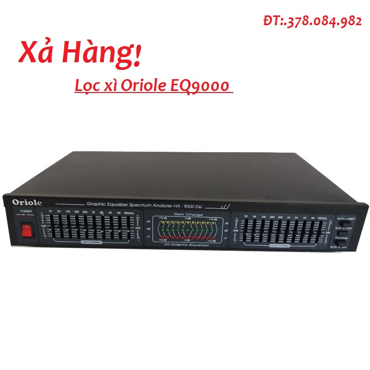 Lọc xì âm thanh equalizer EQ9000 oriole trong trẻo, không lẫn tạp âm