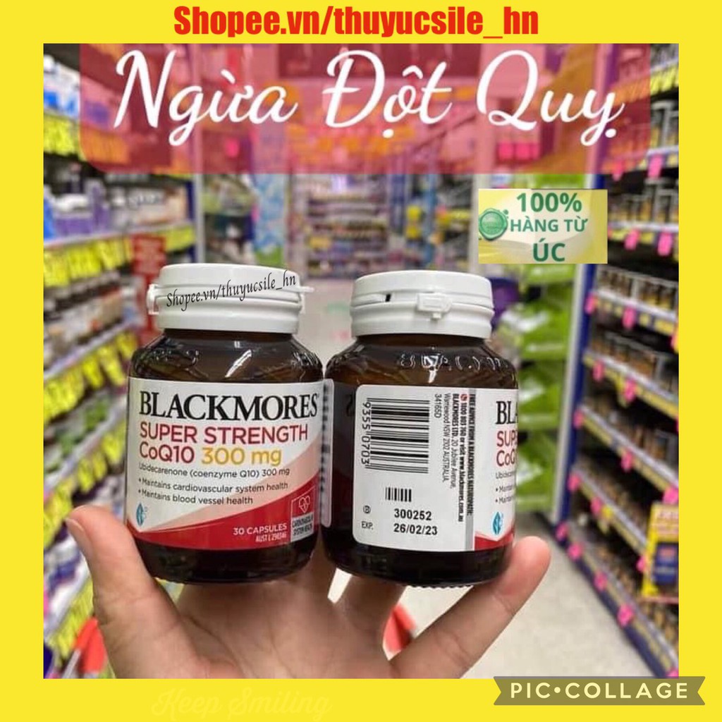 Viên uống blackmores coq10 150mg - 300mg hỗ trợ sức khỏe cho tim mạch từ úc