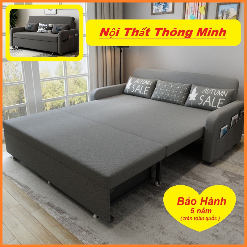 [Trả góp 0%][Có Video] Giường Ngủ Kiêm Ghế Sofa 1m60 x 1m90 Nệm Bọt Biển Tự Nhiên Giường Đa Năng Giường Hộp Sofa Giường Đa Năng
