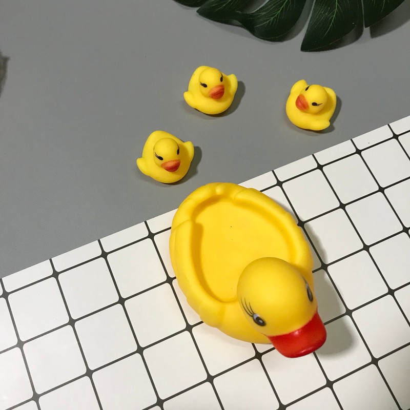 ĐỒ CHƠI BỘ VỊT THẢ BỒN TẮM VỊT MẸ VỊT CON BÓP KÊU CHÍP CHÍP