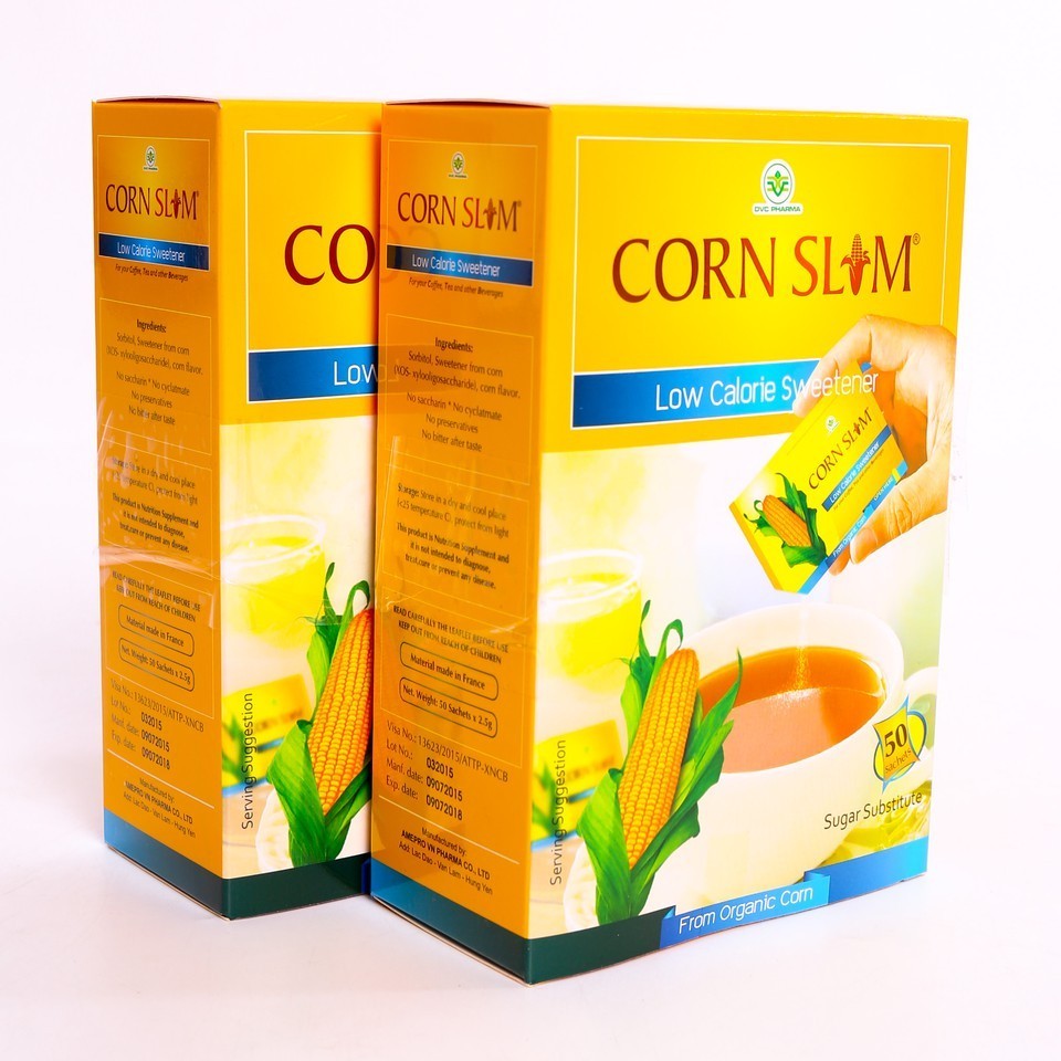 [HCM] Đường Bắp Ăn Kiêng Corn Slim Hộp 50 Gói