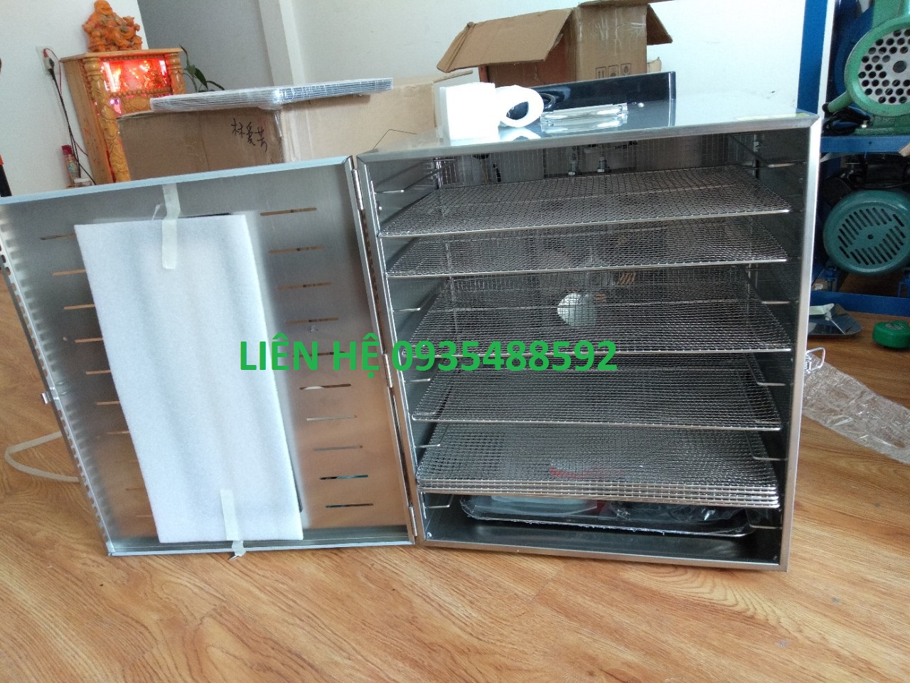 Máy sấy thực phẩm, hoa quả, thịt cá 10 khay YX-10 công suất 750W không mua và đánh giá ảo