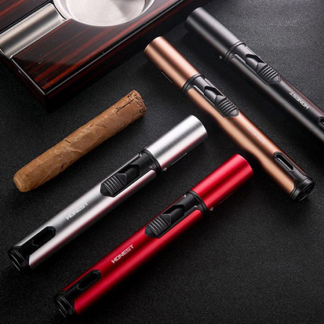 Bật Lửa Gas Khò Honest Cầm Tay Chuyên Dụng Dùng Bật Lửa, Mồi Bếp ( Kim Loại - Lửa Khò 1 Tia Cực Mạnh )