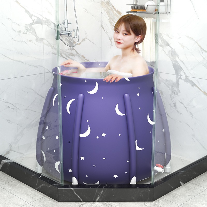 (Chú ý Hàng Loại 1; 8 Chân)Bồn tắm gấp gọn Minh Quân, Cao Cấp cho chị em ngâm mình, giữ nhiệt có thể gấp gọn