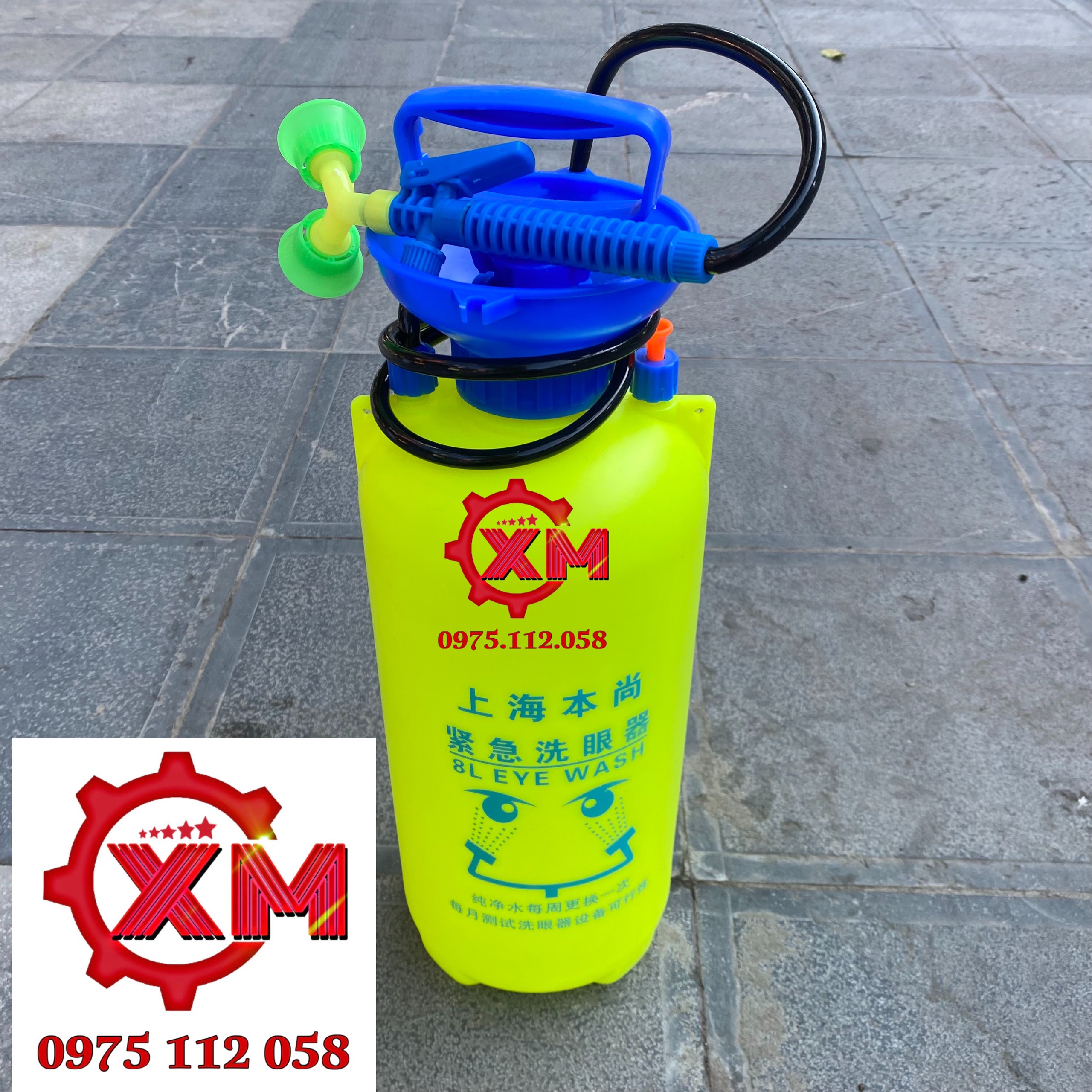 Vòi rửa mắt khẩn cấp , bình rửa mắt di động 8 lít