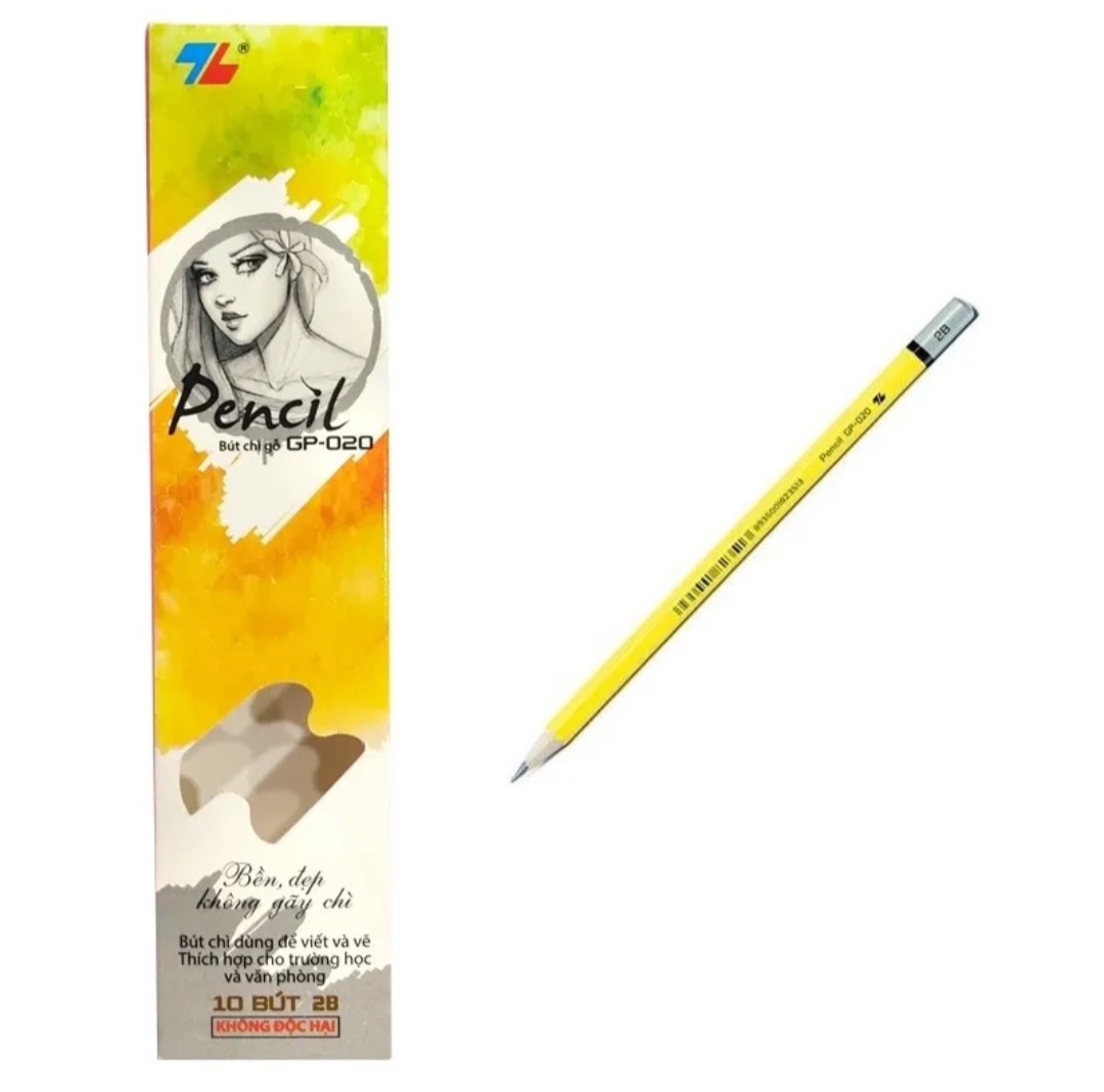 Bút chì gỗ 2b thiên long gp020 - học sinh