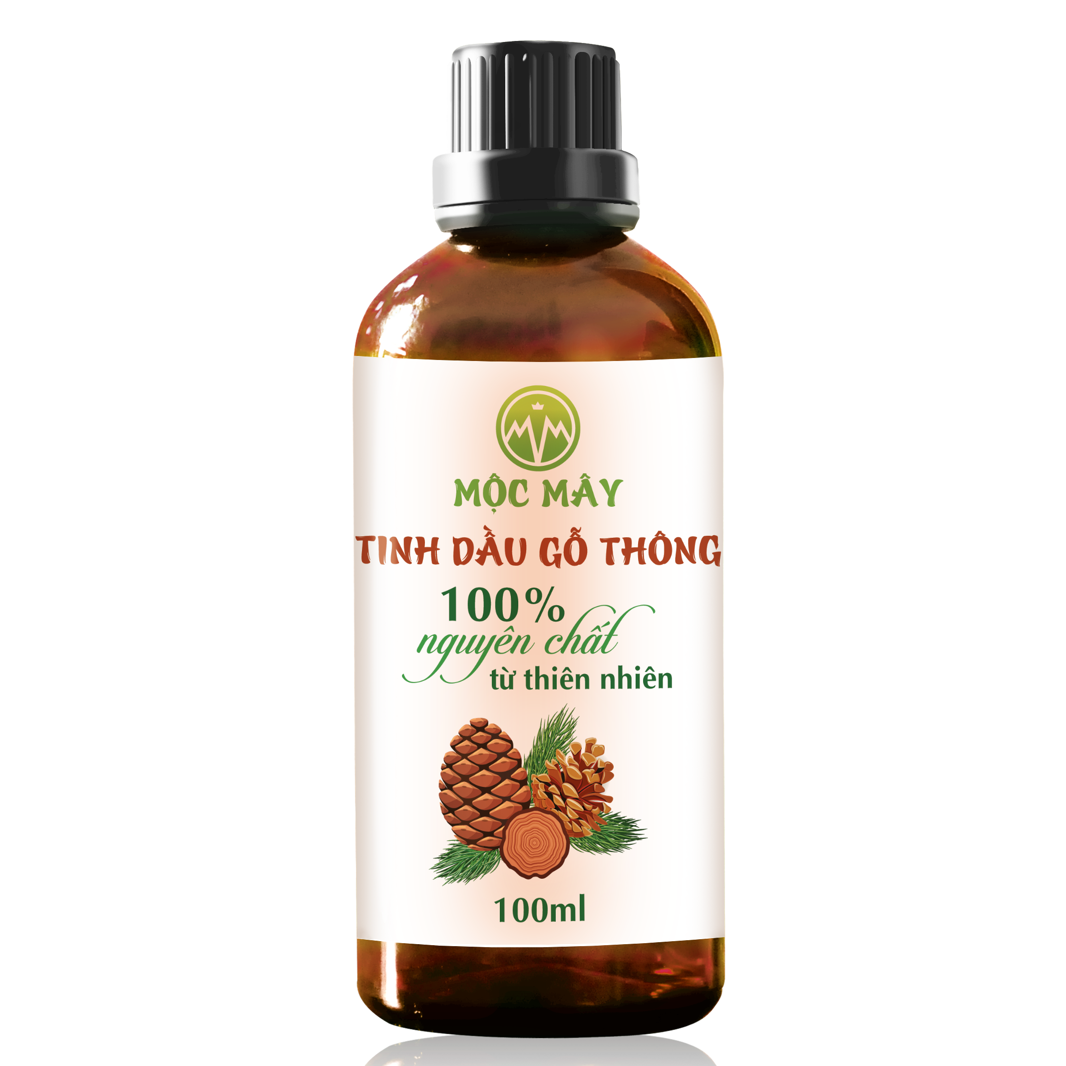 Tinh dầu gỗ Thông 100ml nguyên chất Mộc Mây - tinh dầu nguyên chất từ thiên nhiên xông phòng, thơm phòng, thư giản, đuổi muỗi