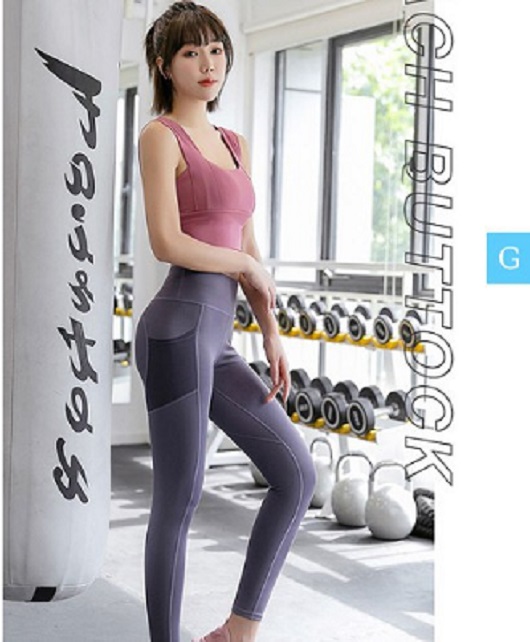 Quần tập gym nữ dài chun mông có túi ,quần tập yoga nữ , Quần chạy bộ nữ tập thể dục tập thể thao đồ tập gym nữ quần tập