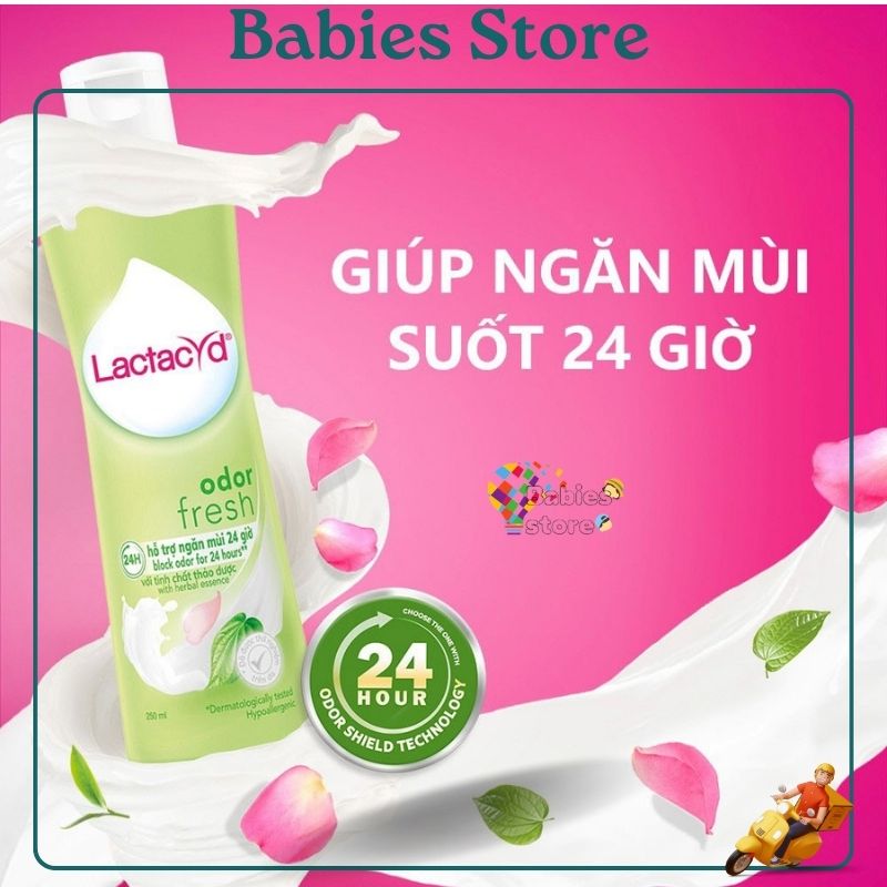 Dung dịch vệ sinh phụ nữ Lactacyd từ lá trầu không