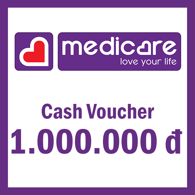 [Giftee-Medicare] e-Voucher mệnh giá 1.000.000 VND tại Medicare - Áp Dụng Tại Tất Cả Cửa Hàng Thuộc Hệ Thống