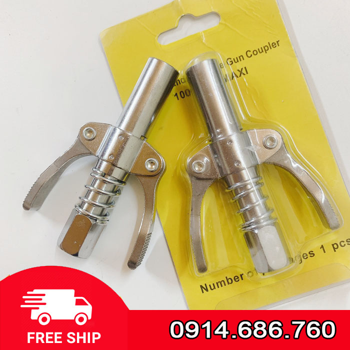 Đầu kẹp bơm mỡ bò không xì, đầu bơm mỡ tiện lợi _cửa hàng tài vũ