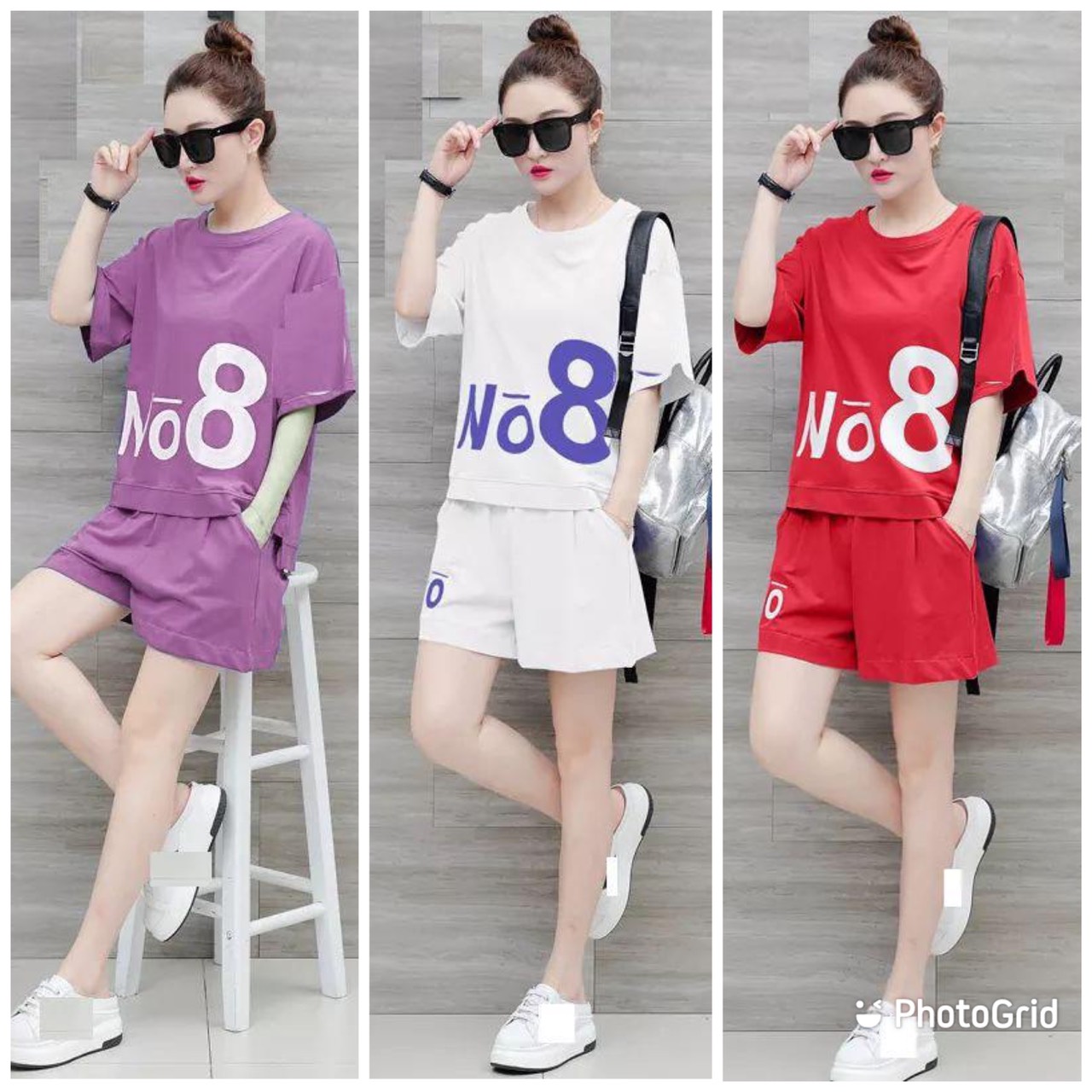 SET BỘ THỂ THAO CỰC XINH 100% COTTON cao cấp, mềm mịn co giãn, không ra màu, quần lưng thun