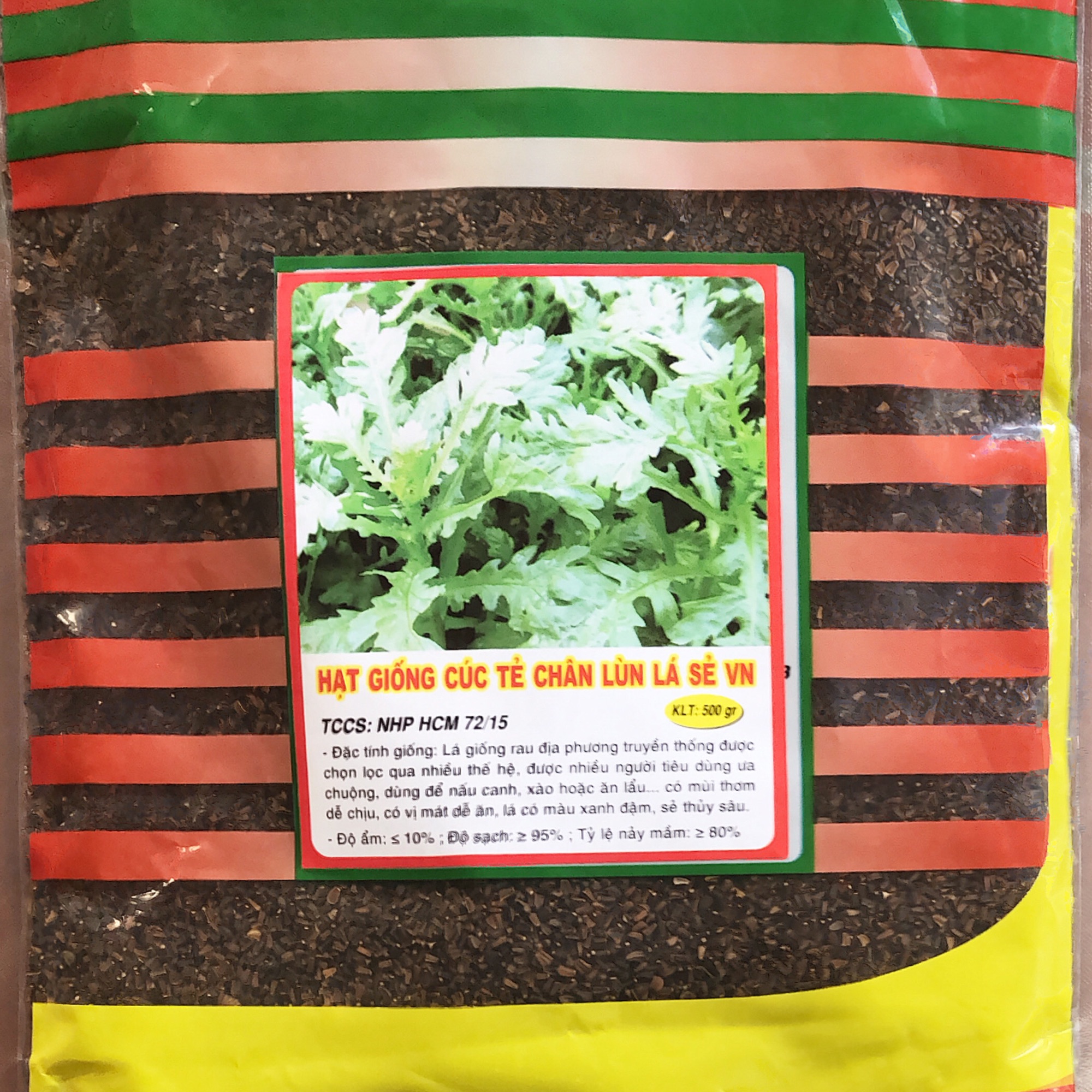 Hạt giống cải cúc tẻ chân lùn 500gram
