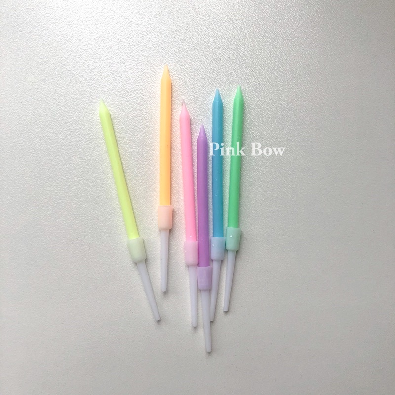 Nến sinh nhật đủ màu size nhỏ set 6c