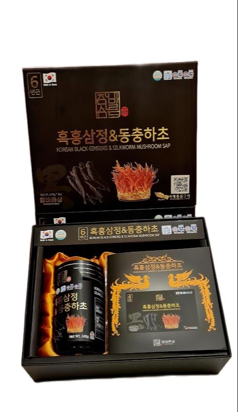 Cao hắc sâm đông trùng hạ thảo daedong hàn quốc - hộp 2 lọ x 240g