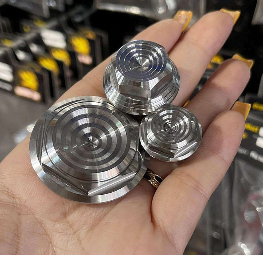 Set mâm lửa + nắp nhớt salaya inox 304 cho các dòng xe honda