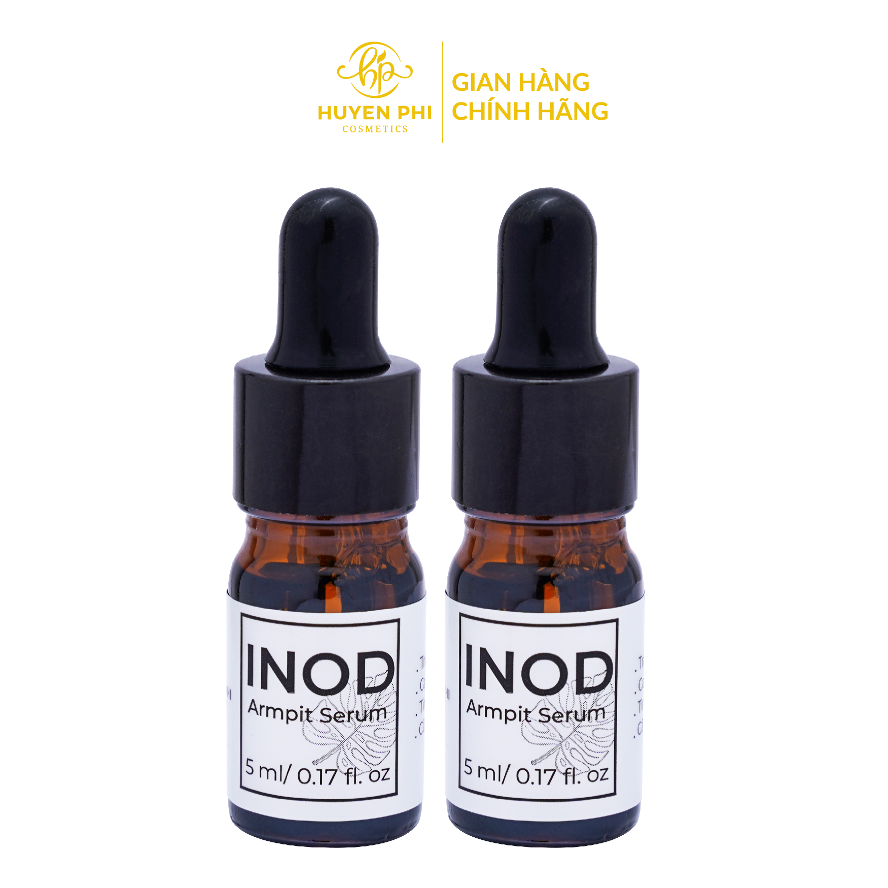 Combo 2 serum INOD Huyền Phi khử mùi hôi nách và hôi chân 5ml x2