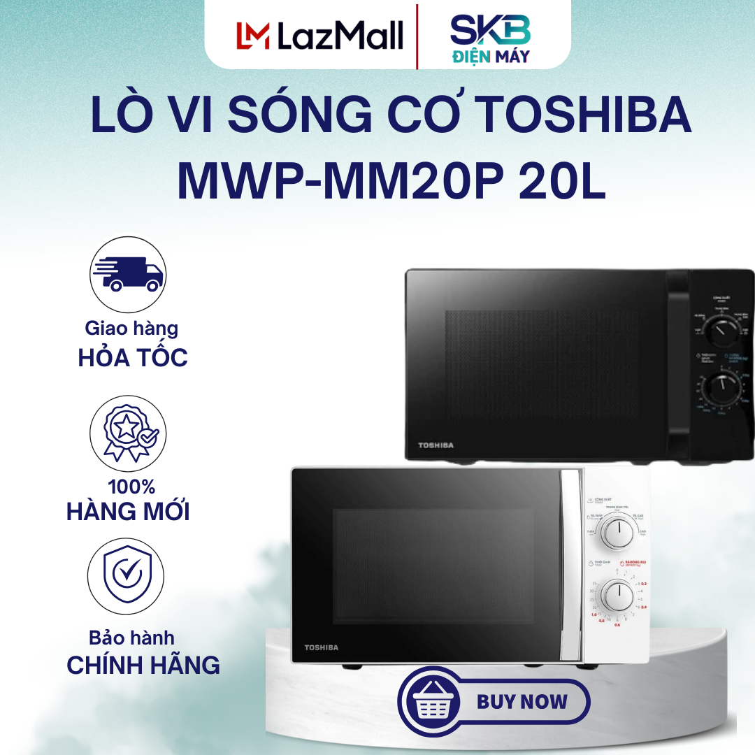 Lò vi sóng cơ Toshiba MWP-MM20P 20L | Bảo hành chính hãng 12 tháng