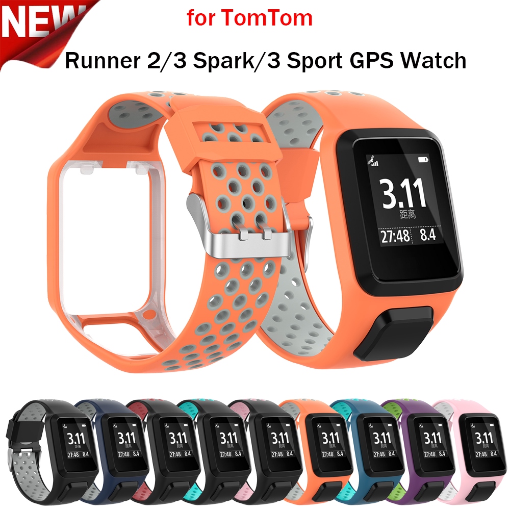 ✁✌ Pasek do zegarka sportowego dla Tomtom Runner 3/2 inteligentna bransoletka pasek silikonowy do Tomtom Adventurer/Golfer 2/Spark/3 muzyka