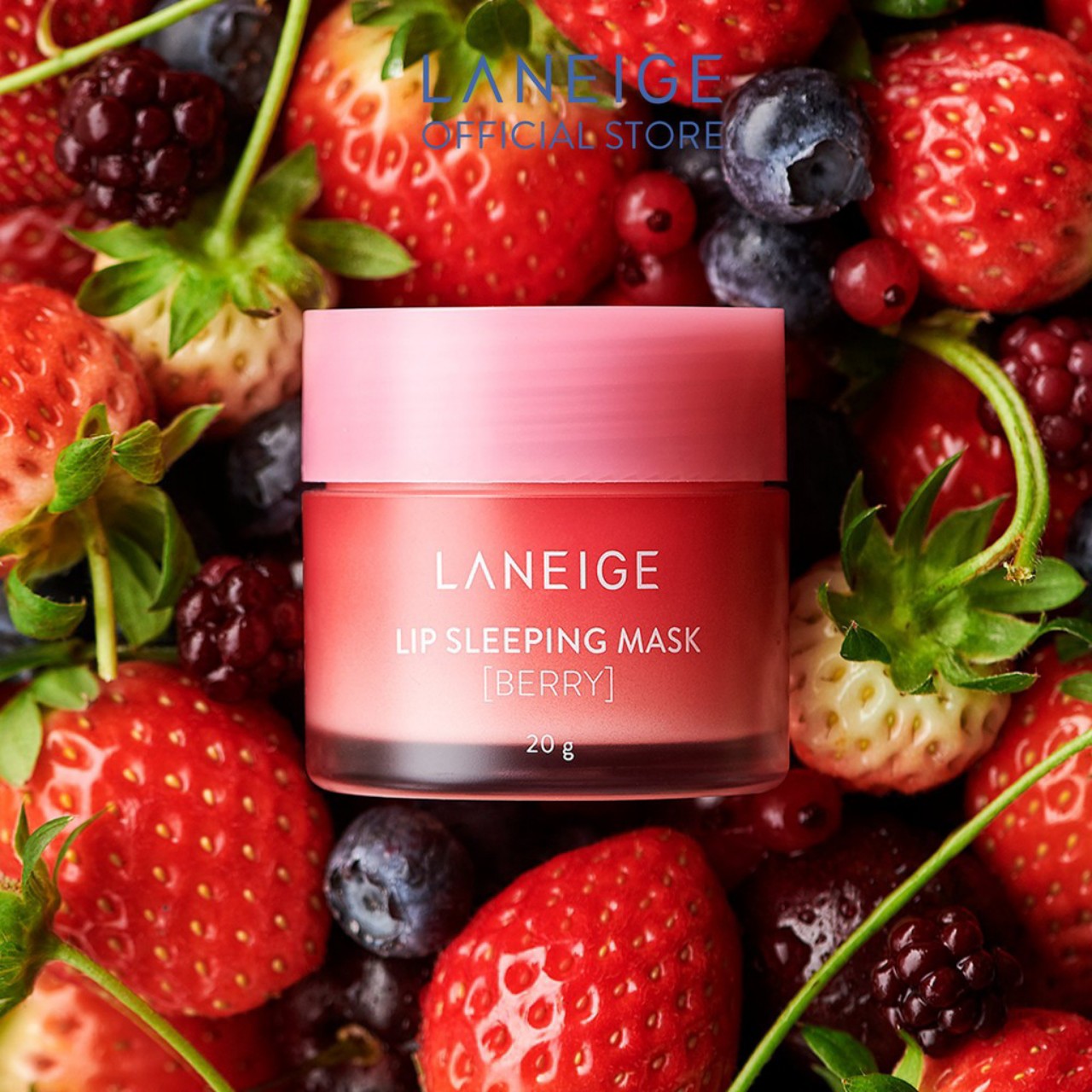 Mặt nạ ngủ cho môi Laneige 20g Lip Sleeping Mask Mặt nạ ngủ môi Laneige Berry hàn quốc