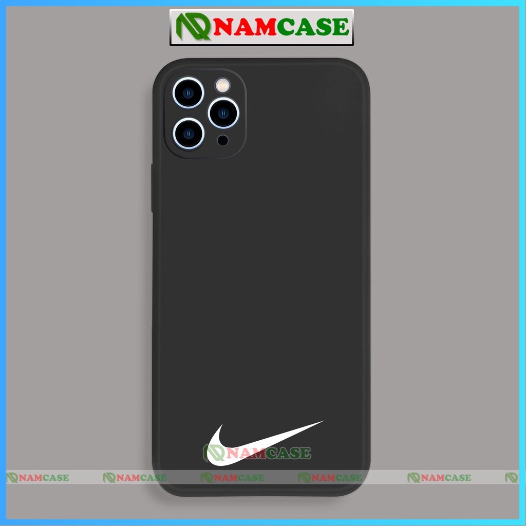 Ốp lưng iPhone Nike cạnh viền vuông silicon dẻo cho iphone 6/6s/7/8/X/XS/XR/11/12/13 Pro Plus Max cute đẹp dễ thương