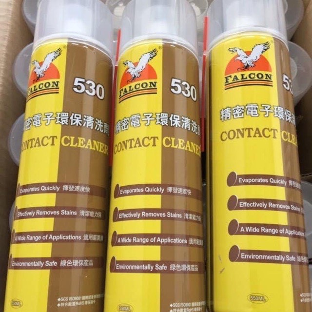 Nước 530 lau kính, tẩy rửa keo - nước Fal-con 530 vệ sinh điện thoại, laptop 550ml