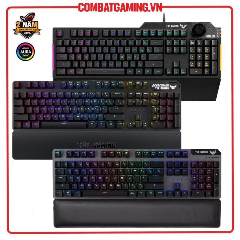 Bàn phím quang cơ asus tuf gaming k7 | bàn phím cơ asus tuf gaming k3 | bàn phím asus tuf gaming k1 hàng chính hãng