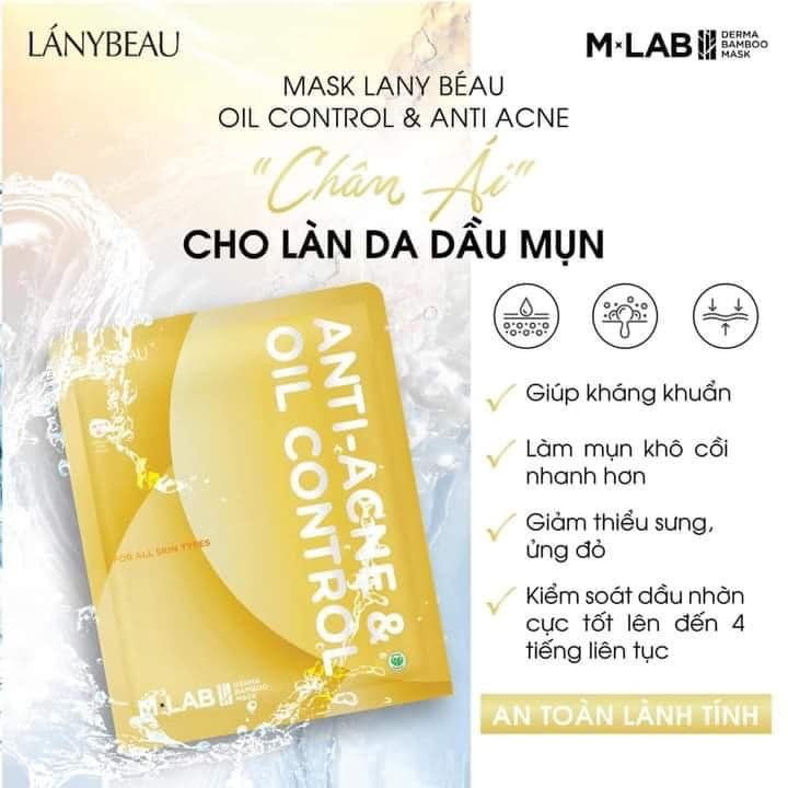 MẶT NẠ DƯỠNG DA NGỪA MỤN MLAB - HỘP 7 MIẾNG
