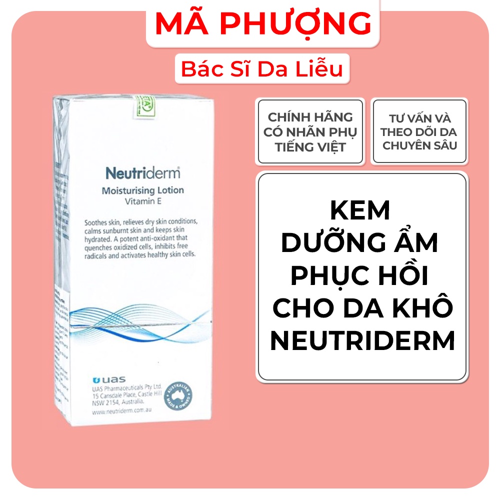Kem dưỡng ẩm bổ sung vitamin e neutriderm