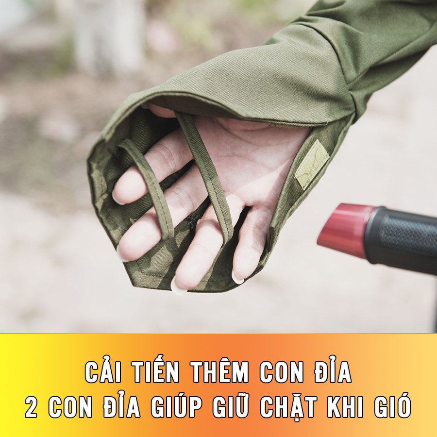 Áo chống nắng nam Áo chống nắng thời trang vải kaki thoáng mát có lỗ thoáng khí bất chấp nắng nóng