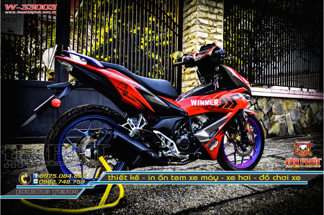 Tem Trùm Winner X Đỏ Đen