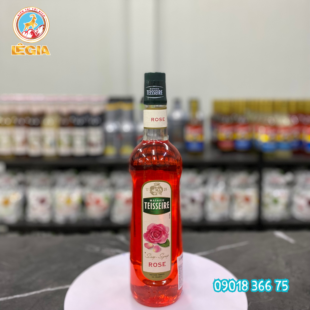 Siro teisseire hoa hồng 700ml - teisseire rose syrup