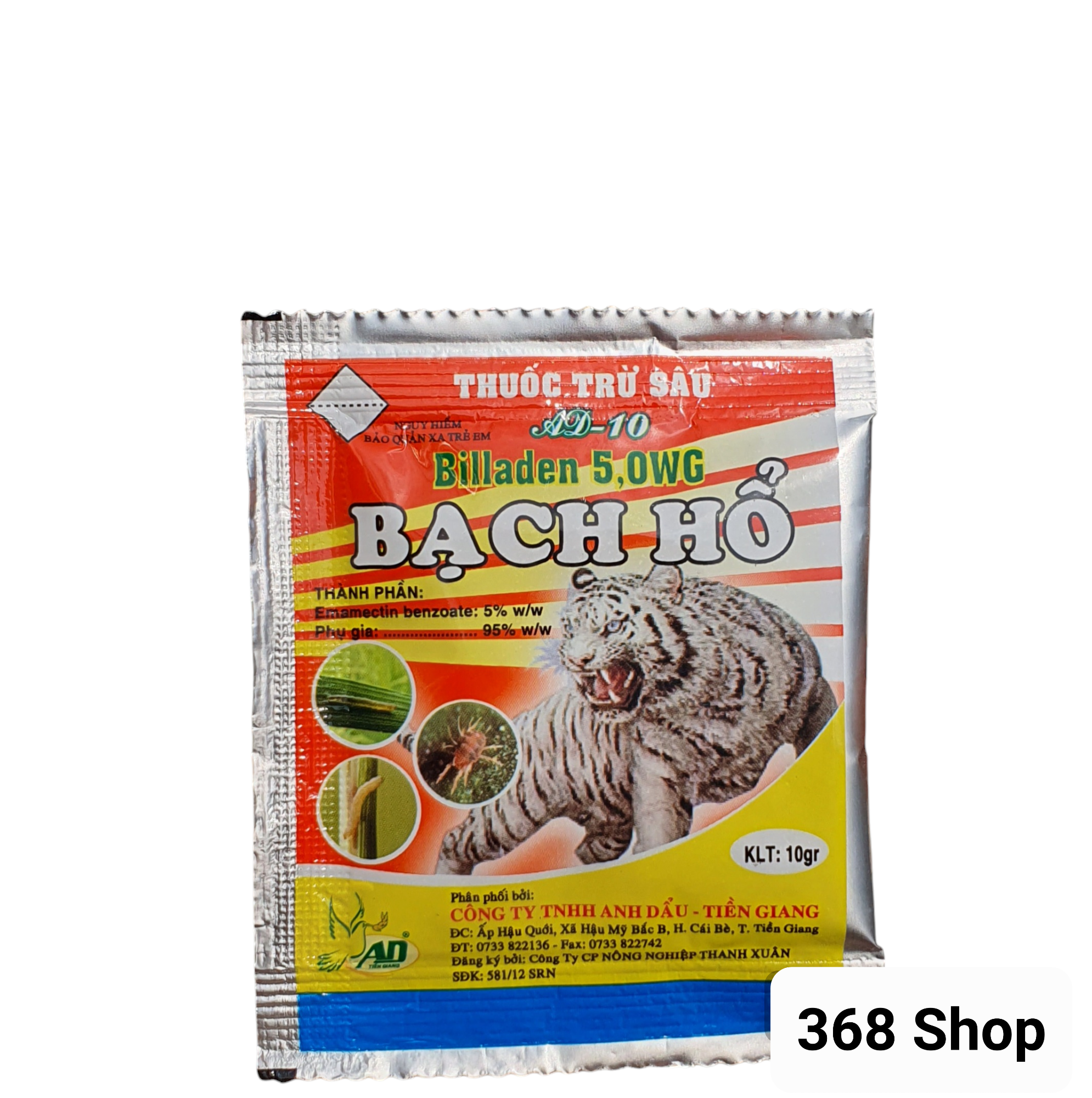 Thuốc trừ sâu - bạch hổ - billaden 50wg - 10gr