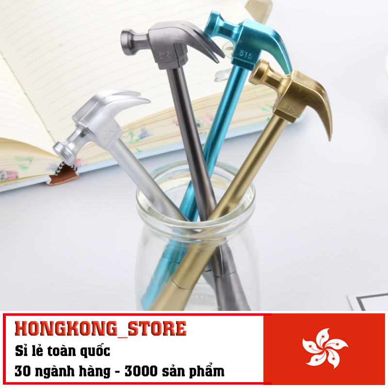 [COMBO 3 Chiếc] Bút Bi Viết Tạo Hình Cây Búa Siêu Độc Đáo - Bút Bi Nước Văn Phòng Mực Đen