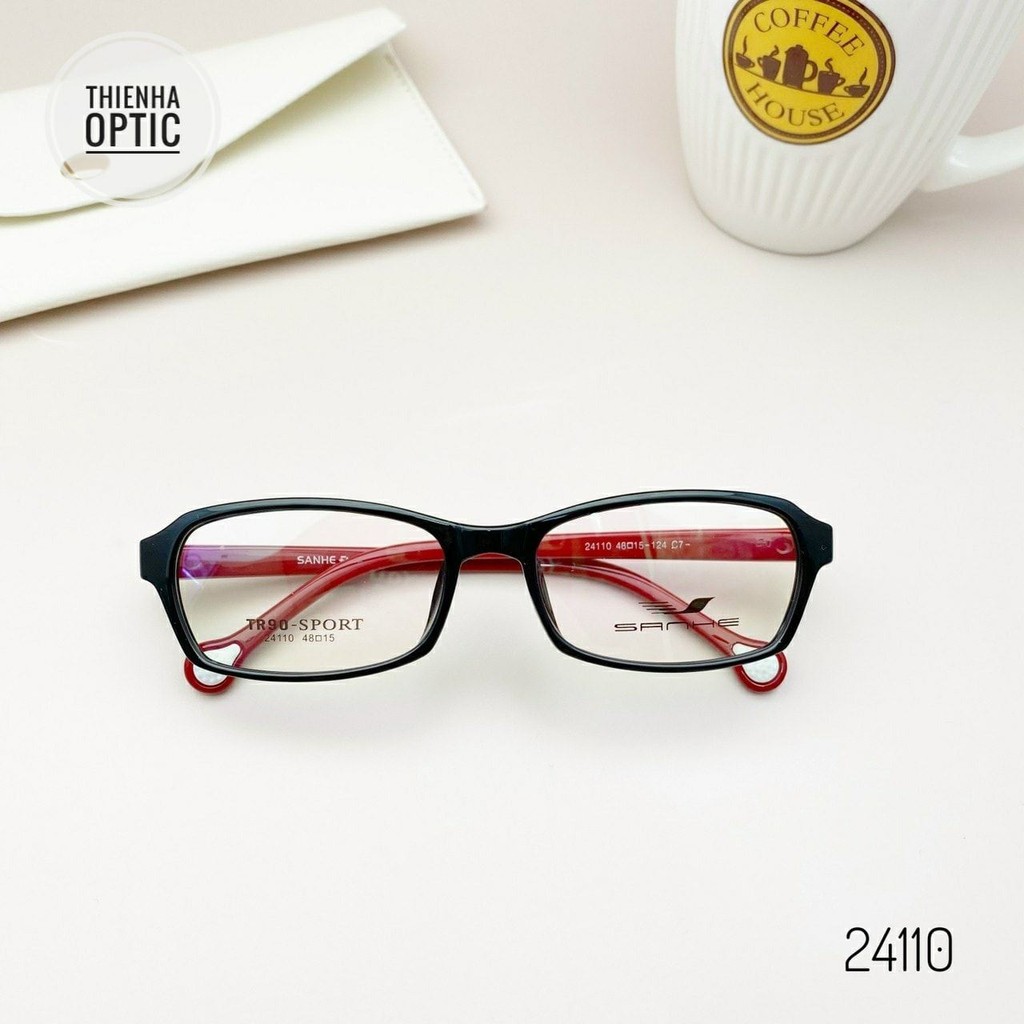 Gọng kính nhựa trẻ emThiên Hà Optical Shanhe chất liệu nhựa dẻo bền, nhẹ dáng vuông nhiều màu