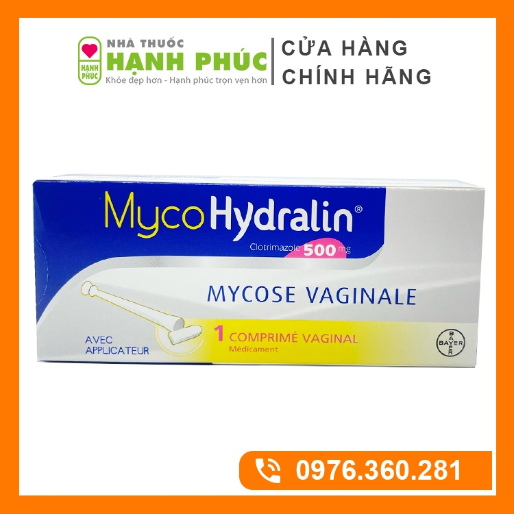 Viên đặt MycoHydralin, Viên đặt phụ khoa Myco Hydralin 500mg Pháp
