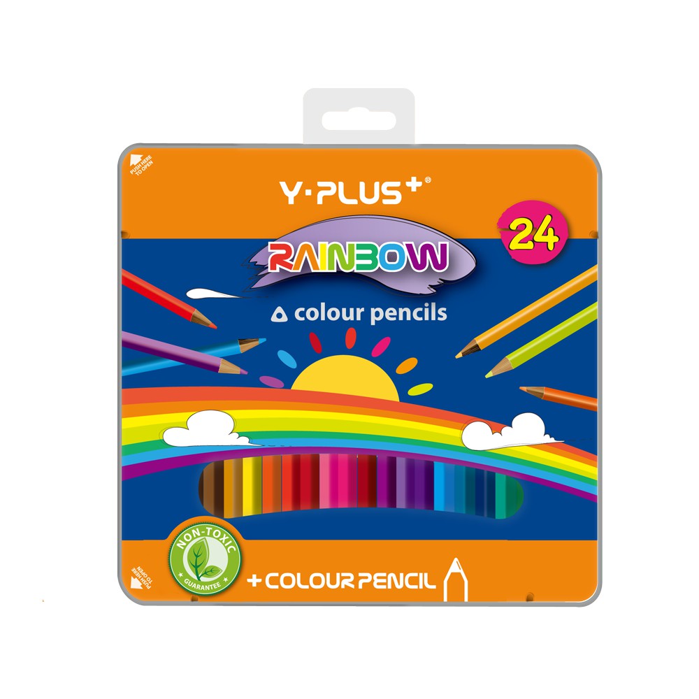 Bút chì màu Rainbow  24 màu hộp thiếc Z010RB