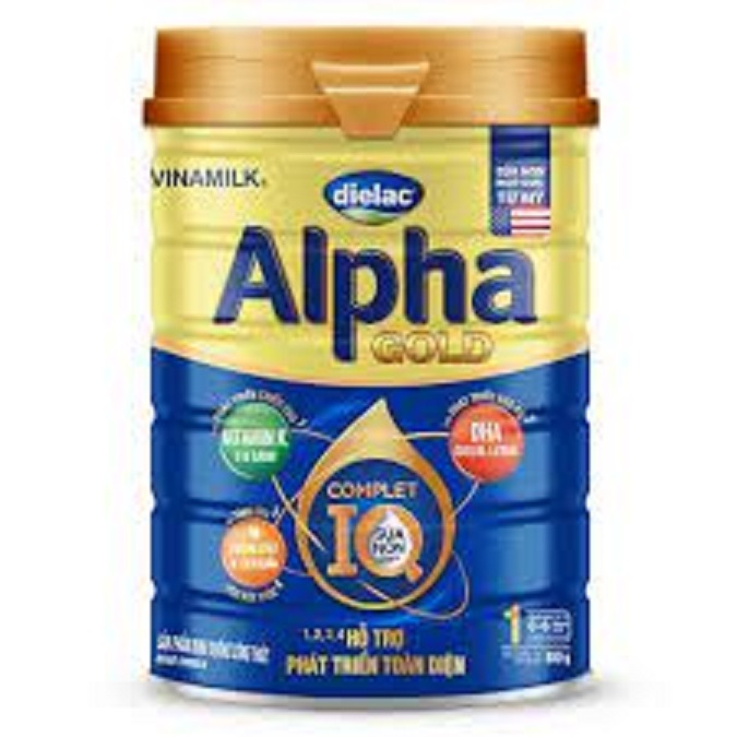 [HCM]Sữa bột Alpha IQ gold số 1 850g