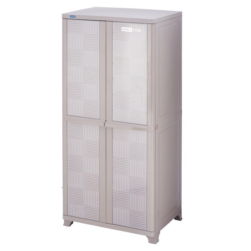 Tủ nhựa DUY TÂN Wing L 2 cửa (70 x 50 x 160 cm) - 09330 - Giao màu ngẫu nhiên